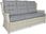 Zestaw mebli ogrodowych Meble Technorattanowe Trivento 3 + Pufy White Grey Focus Garden - zdjęcie 3