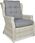 Zestaw mebli ogrodowych Meble Technorattanowe Trivento 3 + Pufy White Grey Focus Garden - zdjęcie 6