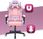 Fotel dla gracza Hells Chair HC-1004 Różowy Colorful - zdjęcie 3