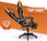 Fotel dla gracza Hells Chair HC-1039 Orange Pomarańczowy - zdjęcie 3