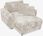 Fotel loveseat kremowy NOEMI - zdjęcie 1