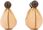 Hantle NOHRD SwingBell Walnut Orzech Natural para 2 x 1 kg - zdjęcie 2