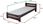Łóżko Laura 90x200 cm orzech Ze stelażem listwowym rolowanym Materac Coco Maxi 19 POSLAU90OR11 - zdjęcie 3