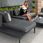 Bolzano Sofa Modułowa Monako Antracytowa Ogrodowa 174cm Na Nóżkach - zdjęcie 5