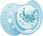 Lovi Smoczek silikonowy dynamiczny 18m+ 2 szt. Tie Dye Blue - zdjęcie 4