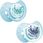 Lovi Smoczek silikonowy dynamiczny 18m+ 2 szt. Tie Dye Blue - zdjęcie 5