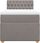 vidaXL Łóżko Kontynentalne Z Materacem Taupe Tkanina 90X190 Cm 3288846 - zdjęcie 6