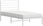 vidaXL Metalowa Rama Łóżka Z Wezgłowiem Biała 100X200 Cm 685911 - zdjęcie 2