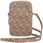 Guess Torebka Zip Gcube Bottom Stripe Na Telefon Brązowa - zdjęcie 2