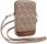 Guess Torebka Zip Gcube Bottom Stripe Na Telefon Brązowa - zdjęcie 4