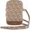 Guess Torebka Zip Gcube Bottom Stripe Na Telefon Brązowa - zdjęcie 3