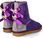 Stylowe śniegowce z kokardkami - SCAVIOLA S-312 FIOLETOWE - zdjęcie 6