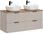 Comad Zestaw Mebli Adel Cashmere 2 Szafki Z Blatem Wotan 120 Cm 2 Umywalki Smile - zdjęcie 2