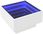 Stolik kawowy z LED, biały, 50x50x30cm, materiał drewnopochodny - zdjęcie 4