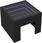 Stolik nocny z LED Infinity, czarny, 40x40x30 cm - zdjęcie 6