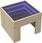 Stolik nocny z LED Infinity, dąb sonoma, 40x40x30 cm - zdjęcie 3