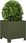 vidaXL Donice Ogrodowe 2 szt. Oliwkowozielone 30X30X30cm Stalowe 851192 - zdjęcie 4