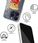 Babaco Etui Do Apple Iphone 13 Mini Teddy Soccer 001 Płynny Brokat Srebrny - zdjęcie 2