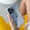 Babaco Etui Do Apple Iphone 14 Plus Kokardki 001 Płynny Brokat Niebieski - zdjęcie 3