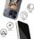 Babaco Etui Do Apple Iphone 13 Pro Max Teddy Robot 001 Płynny Brokat - zdjęcie 5