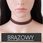 Upominkarnia Naszyjnik Choker Skórzany Brąz N480Br - zdjęcie 2