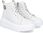 Wysokie sneakersy ze skóry - FILIPPO DBT6374/24 BIAŁE - zdjęcie 6