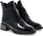 Eleganckie lakierowane botki - FILIPPO DBT6003/24 CZARNE - zdjęcie 2