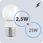 Lumiled Zestaw 6X Żarówka Led E27 P40 2,5W = 25W 249Lm 4000K Neutralna 180° - zdjęcie 4