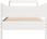 vidaXL Rama Łóżka Z Wezgłowiem Biała 90X200 Cm Lite Drewno Sosnowe 3307054 - zdjęcie 5