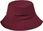 Kapelusz typu bucket hat z haftem czapka damska burgundowa panama - zdjęcie 4