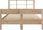 vidaXL Łóżko z regałem bez materaca 150x200 cm lite drewno sosnowe 3322984 - zdjęcie 2