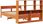 vidaXL Łóżko z regałem bez materaca 150x200 cm lite drewno sosnowe 3322986 - zdjęcie 6