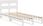 vidaXL Rama łóżka bez materaca biała 90x200 cm lite drewno sosnowe 850795 - zdjęcie 5