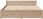 vidaXL Rama łóżka bez materaca 120x200 cm lite drewno sosnowe 3301686 - zdjęcie 4
