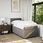 vidaXL Łóżko kontynentalne z materacem taupe tkanina 90x190 cm 3286941 - zdjęcie 5