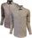 KOSZULA MĘSKA WIZYTOWA CASUAL FIT-REGULAR WZORZYSTA BRĄZ 4XL - zdjęcie 3