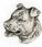 Art-Dog Amstaf Amstaff broszka typu pin z psem w pudełku prezentowym, przypinka - zdjęcie 6