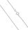 Diament Srebrny łańcuszek 925 kordel kręcony splot 1 mm - zdjęcie 4