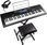 Keyboard 61 podświetlanych klawiszy Rhapsody61L Max+ statyw, ławka, słuchawki - zdjęcie 5