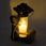 Znicz Na Grób Nowoczesny Złoty Lampion Z Różą Tuba Wkład Parafinowy - zdjęcie 4