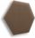 Smartlife Panele Tapicerowane Na Ścianę Heksagon Magic Velvet Brązowy 26x30 - zdjęcie 2