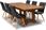 Stół Capri 200/100 + 2X50 Cm +6 Krzeseł Kw110 Skóra Naturalna - zdjęcie 4