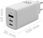 Ładowarka do telefonu Qoltec Ładowarka Sieciowa 65W Gan | 5-20V 3-3.35A 2Xusb-C Pd 1Xusbqc 3.0 Biała - zdjęcie 3