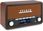 Radio Przenośne radio Audizio Foggia stereo z budzikiem DAB+ FM- 50W - brązowy - zdjęcie 2
