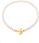 Choker / naszyjnik "Heart" z naturalnych pereł słodkowodnych (JAKOŚĆ MEDIUM) z ozdobnym zapięciem- srebro 925 pozłacane r.XL - zdjęcie 3
