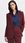 Marynarka oversize, dwurzędowa - bordo - Z69 (kolor bordo, rozmiar 40) - zdjęcie 2