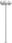 vidaXL Stojące Lampy Ogrodowe 3 Szt Srebrne 215cm Stal Nierdzewna 4006390 - zdjęcie 6