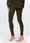 Legginsy Halima KHAKI BAWEŁNA PRĄŻKI (kolor khaki, rozmiar XS) - zdjęcie 2