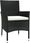 Krzesło ogrodowe Dkd Home Decor Krzesła Ogrodowe Z Poduszkami 4szt. Poli Rattan Czarny 459316688 - zdjęcie 2