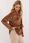 Bluzka Model DHJ-BZ-19916.03P Light Brown - Italy Moda - zdjęcie 2